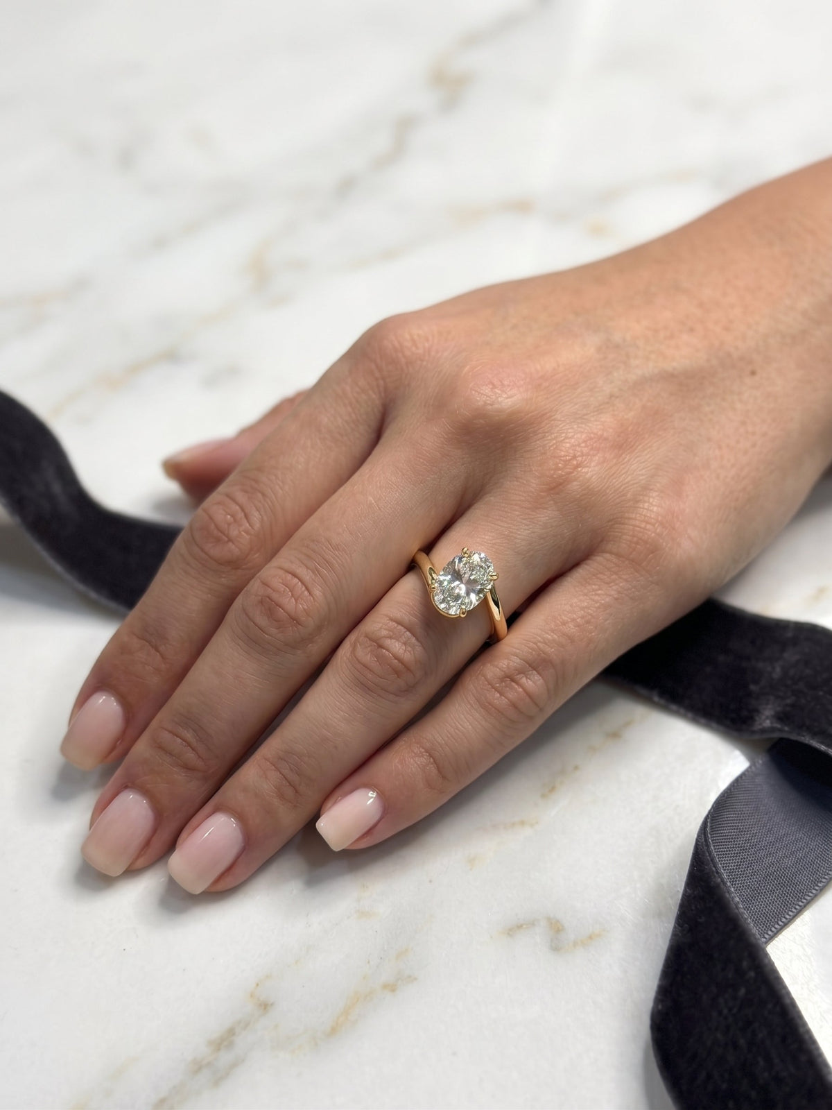 Bypass Oval diamond ring