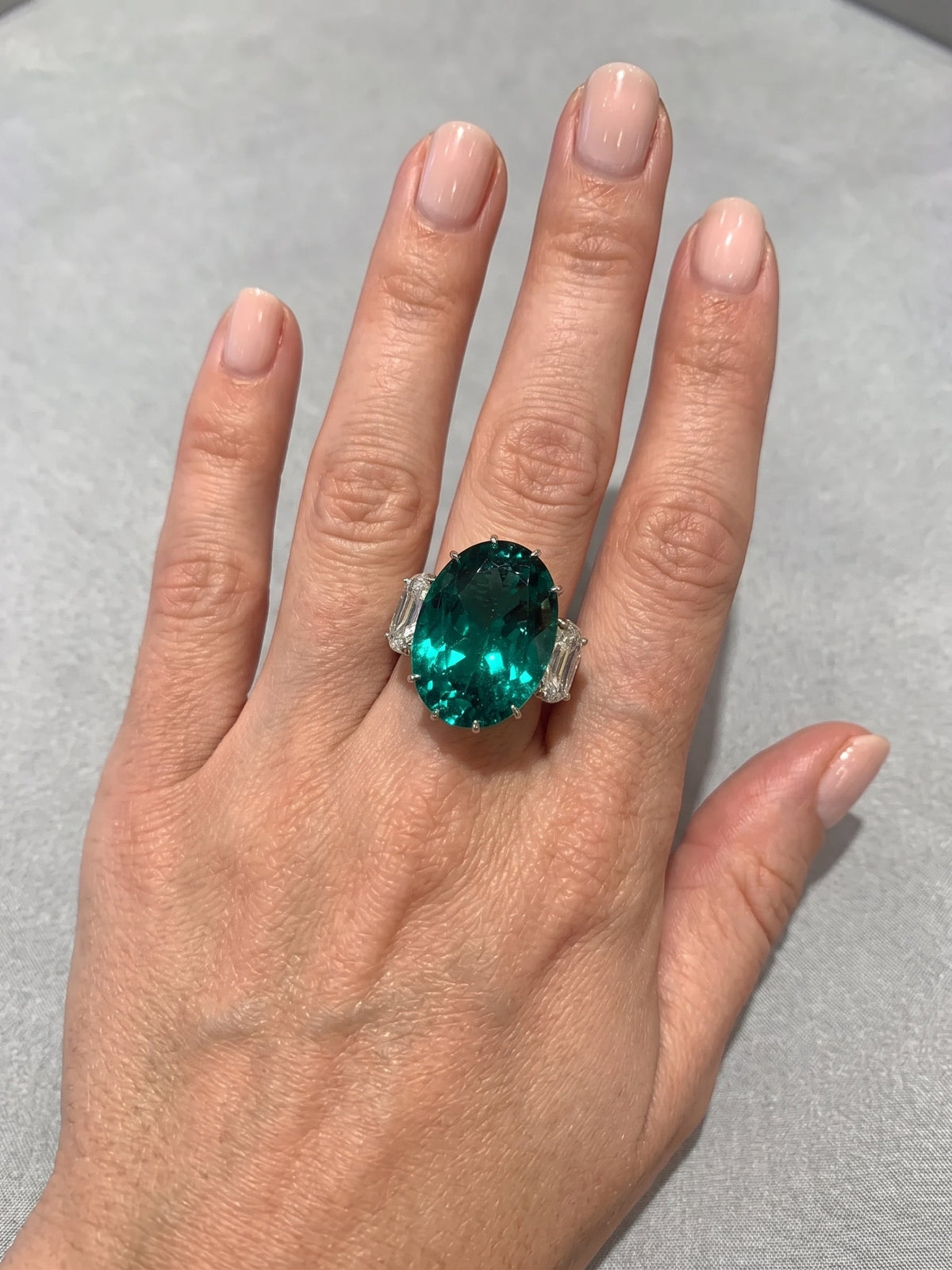 The case for fine coloured stones.