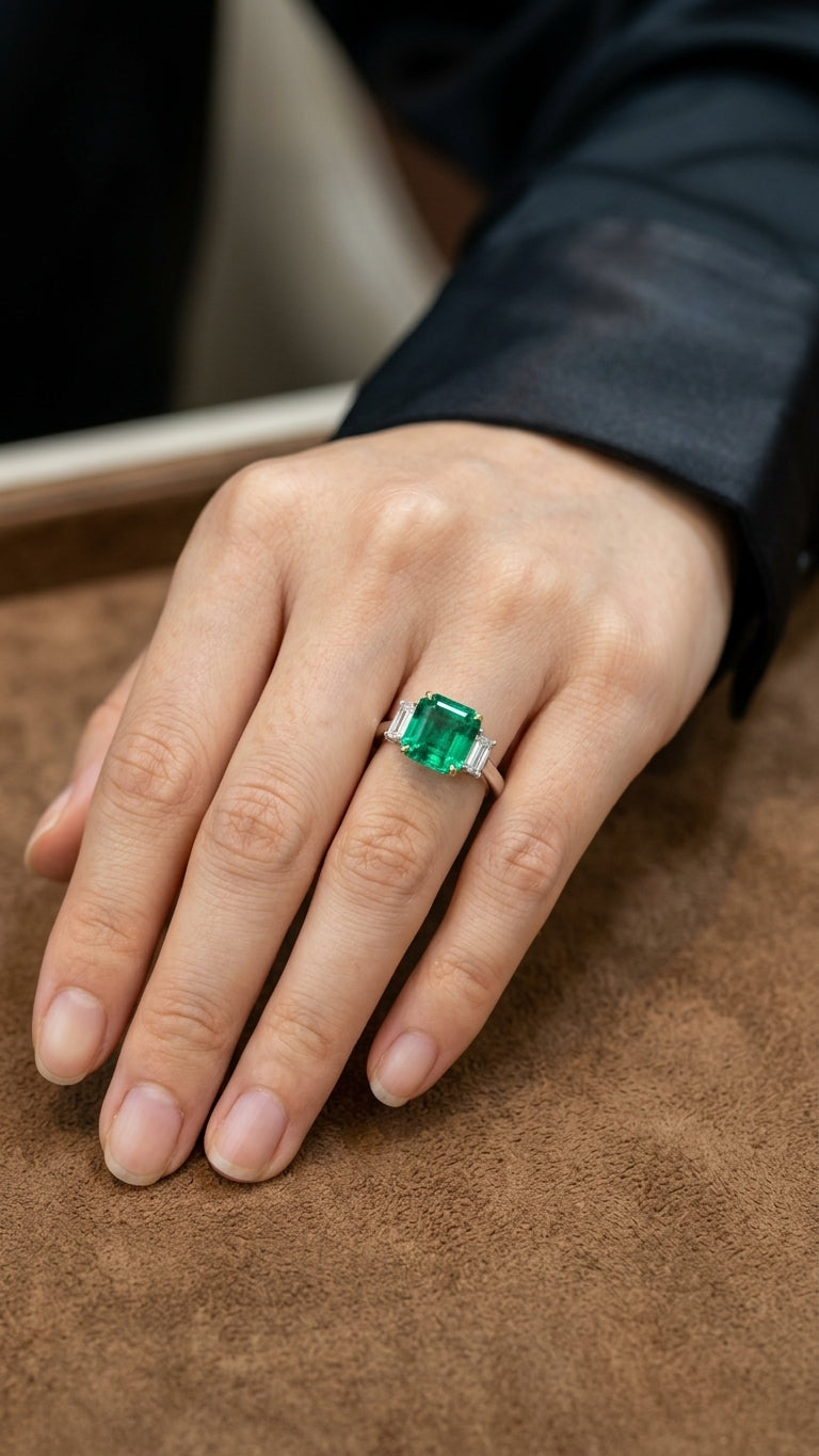 Colombian Emerald · 4.66 ct — after