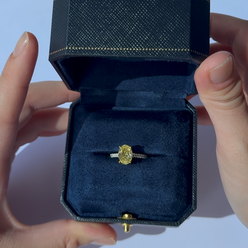 Fancy Yellow Diamond · 3.03 ct — after